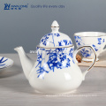 Ensemble de thé en porcelaine de style chinois en bambou